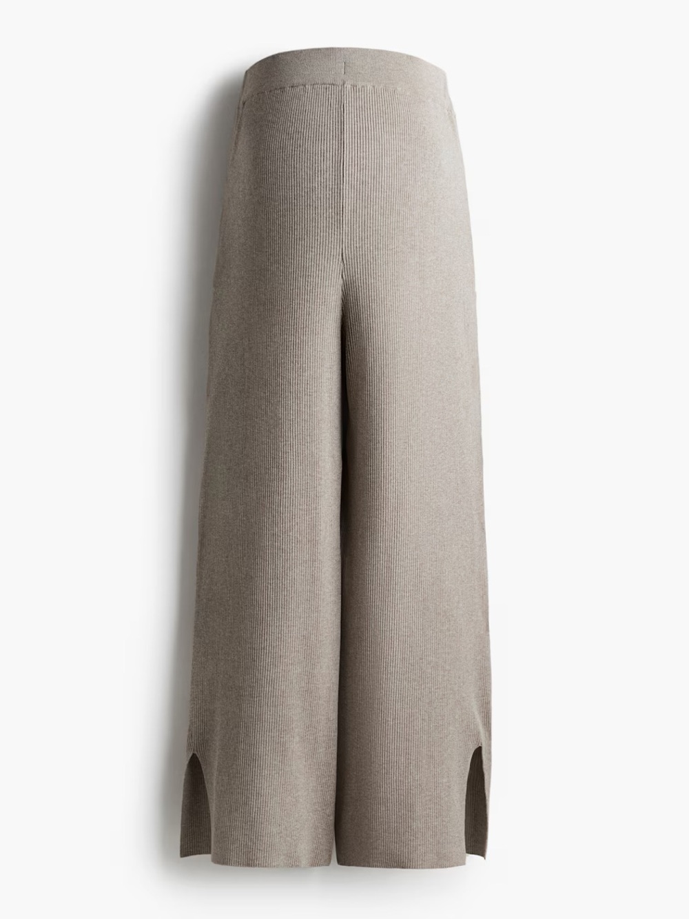 NWT H&M Mama Maternity Sz M ribbed knit pull on wide leg pants